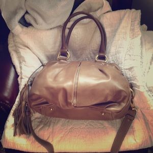 Beautiful, gray, J. Crew bag